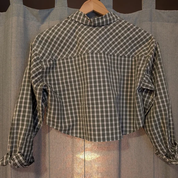 Sunday Best Green and White Plaid Shirt - Picture 3 of 3